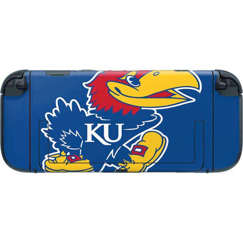 University of Kansas Jayhawks Mascot Outline Nintendo Switch 2 (2025) with Joy-Con Skin